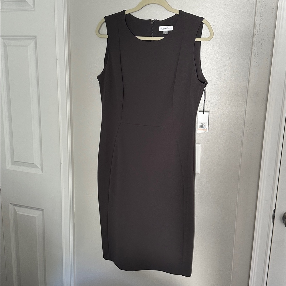 Calvin Klein Charcoal Sleeveless Dress